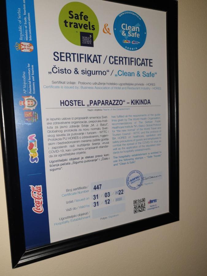 Hostel Paparazzo & Apartmens Kikinda ภายนอก รูปภาพ